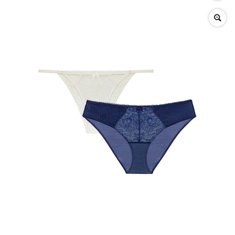 Adore me Vivian 2 pack bikini Katie Brazilian blue/sugar cream color size XL